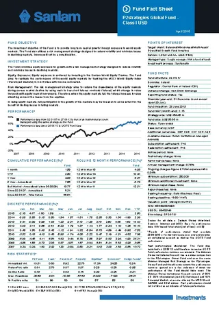 Fund Fact Sheet Pdf Template Free Download