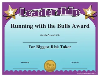 Gag Funny Leadership Certificate Template