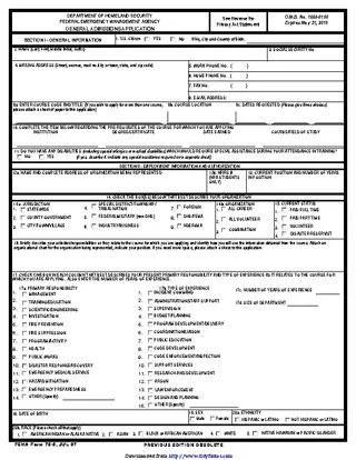 Forms General Admissions Application