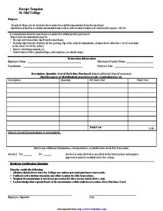 Forms General Receipt Template 1