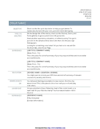 Forms general-resume-template-3
