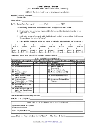 Forms General Survey Form 2