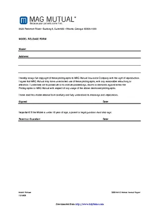 Forms Georgia Model Release Form 2