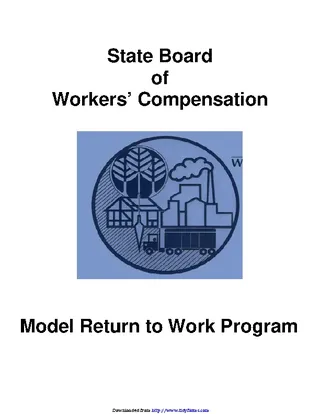 Forms Georgia State Board Of Workers Compensation Model Return To Work Program