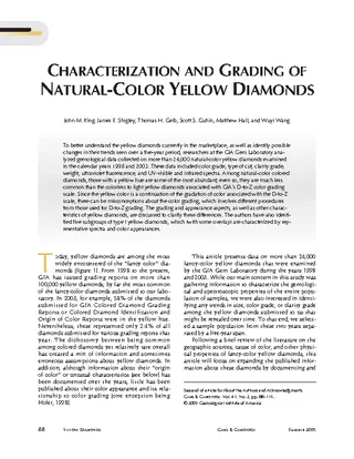 Gia Yellow Diamond Color Chart