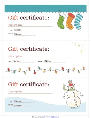 Forms Gift Certificate Template 2