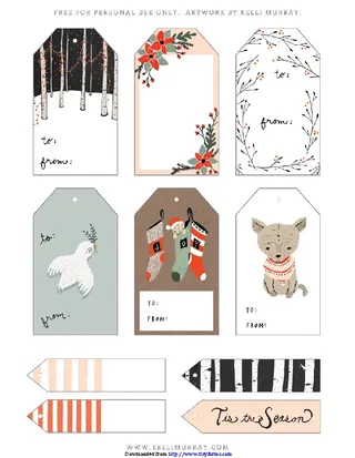 Gift Tag Template 4