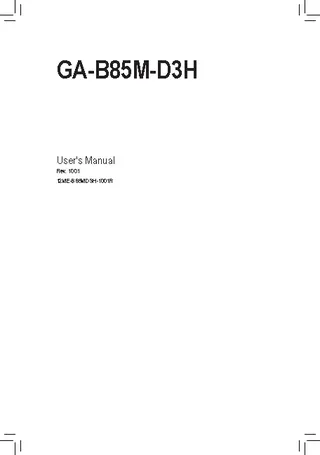 Gigabyte Owners Manual Sample