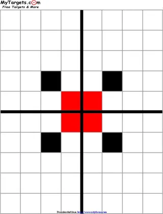 Forms Grid Target With Sight Alignment Aid