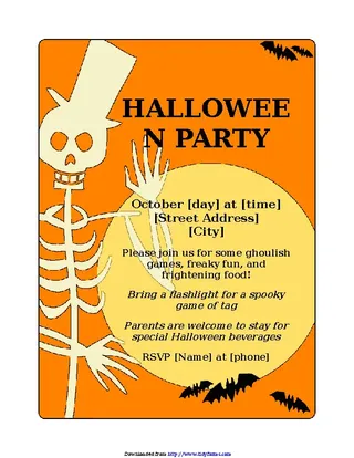 Forms Halloween Party Flyer 1