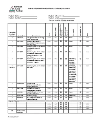 Health Promotion Certificate Template