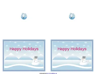 Holiday Card Template 1