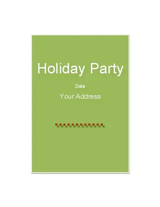 Forms Holiday Special Party Invitation