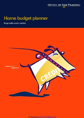 Forms Home Budget Planner