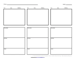 Forms Horizontal Storyboard Template