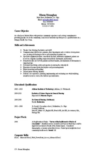 Hospital Housekeeping Resume - PDFSimpli