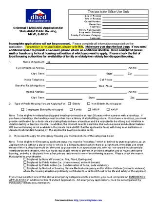 Forms Housing Application Form