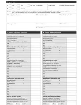 Forms HUD 1 PDF