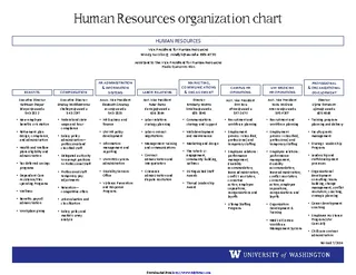 Human Resources Organizational Chart 1