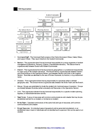 Ics Organizational Chart 3