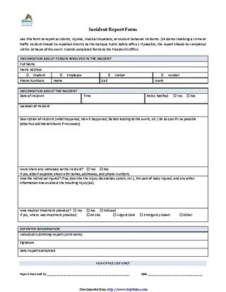 Incident Report Form 1