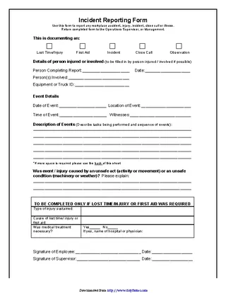 Incident Report Form 2