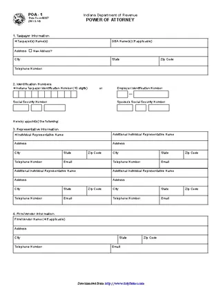 Forms indiana-tax-power-of-attorney-form-2