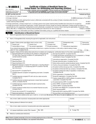 Forms IRS W 8BEN E PDF