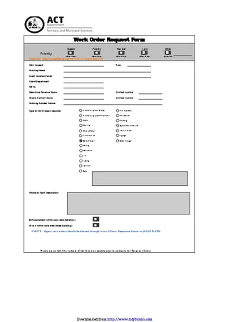 Forms Job Order Template