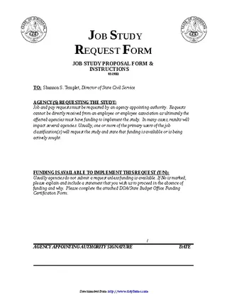 Forms Job Study Proposal Template