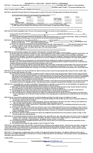 Kansas Residential Lease Agreement Form