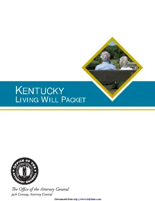 Forms Kentucky Living Will Directive Form