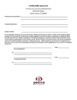 Landlord Confidentiality Agreement Example