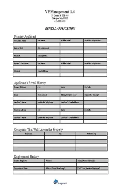 Landlord Rental Application Template PDFSimpli