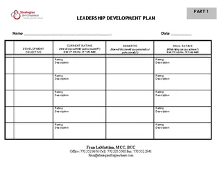 Leadership Development Plan Free Pdf Template Download