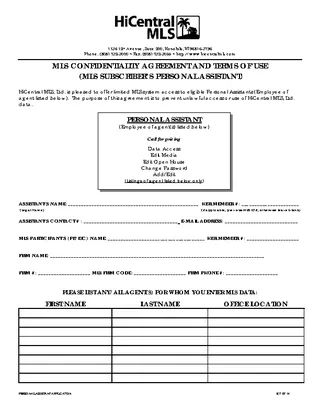 Forms Legal Confidentiality Agreement And Terms Form