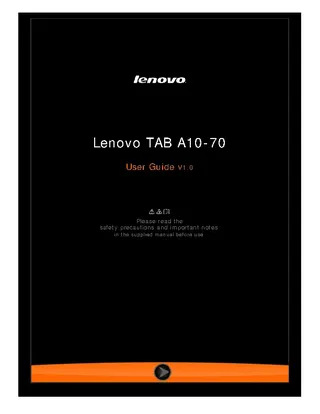 Lenovo Users Manual Sample