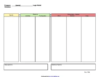 Logic Model Template 1