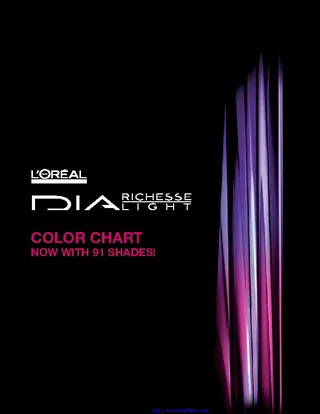 Loreal Professionnel Dia Color Chart