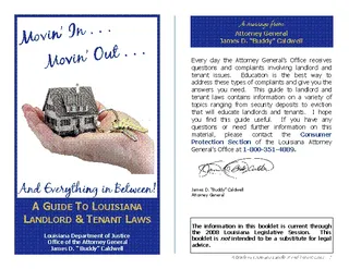 Forms Louisiana A Guide To Landlord And Tenant Laws