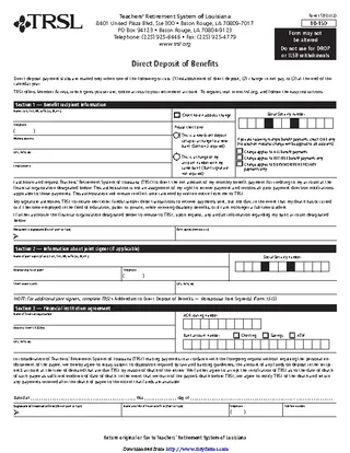 Forms Louisiana Direct Deposit Form 3