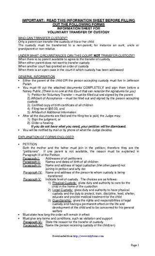 Louisiana Guardianship Form Pdfsimpli 2908