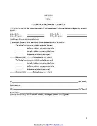 Manitoba Residential Form Of Offer To Purchase 2