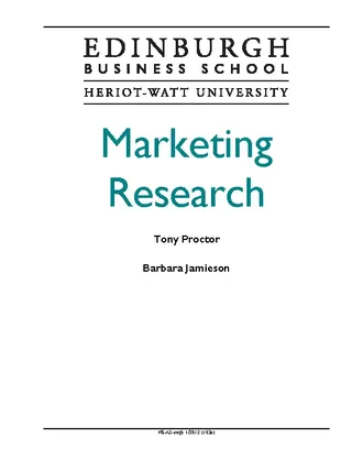 Marketing Research Template1