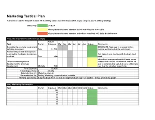 Marketing Schedule Tatcial Template1