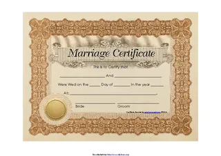 Forms Marriage Certificate 3