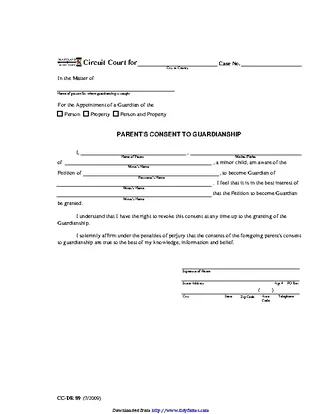 Maryland Guardianship Form 2