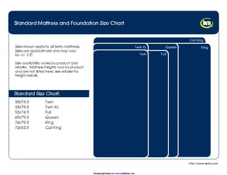 Mattress Size Chart 2