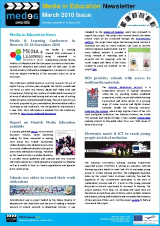 Media In Education Newsletter