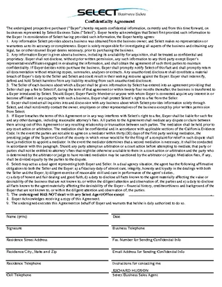 Mediation Confidentiality Agreement For Affiliate